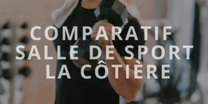 Comparatif salle de sport La Côtière avec homme s’entraînant aux haltères