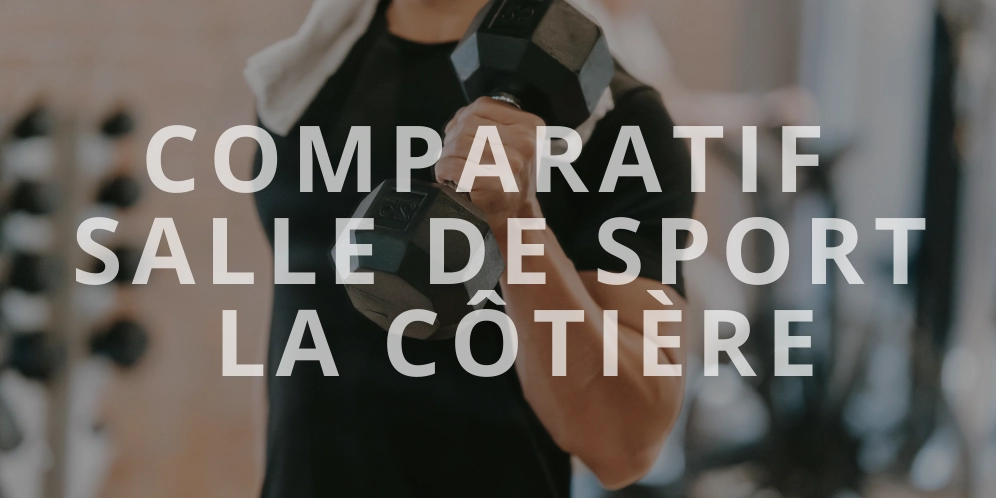 Comparatif salle de sport La Côtière avec homme s’entraînant aux haltères